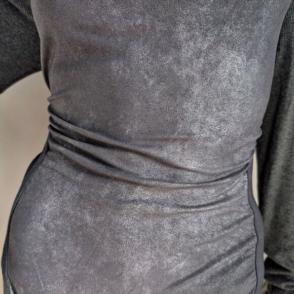 NWT Lucidez by Marcia Azzi Mini Dress Cowl Draped Knit Brazilian Designer Size 2 - Picture 6 of 13